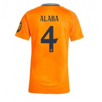 Real Madrid David Alaba #4 Vieraspaita Naiset 2024-25 Lyhythihainen